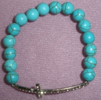 Снимка на бижута серия Гривни Гривна от тюркоаз естествени камъни  