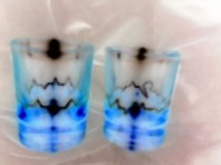 стъклопис Чаши Огнени чаши за ракия