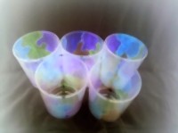 Снимка на стъклопис серия Чаши Чаши мозайка 